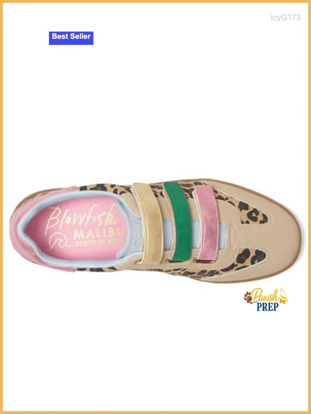 Faux Suede and Faux Leather Sneakers with Hook-and-Loop Strap